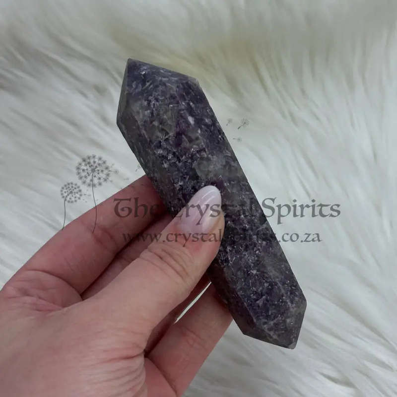 Double Terminated Lepidolite Wand