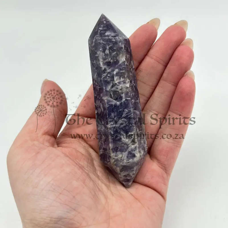 Double Terminated Lepidolite Wand
