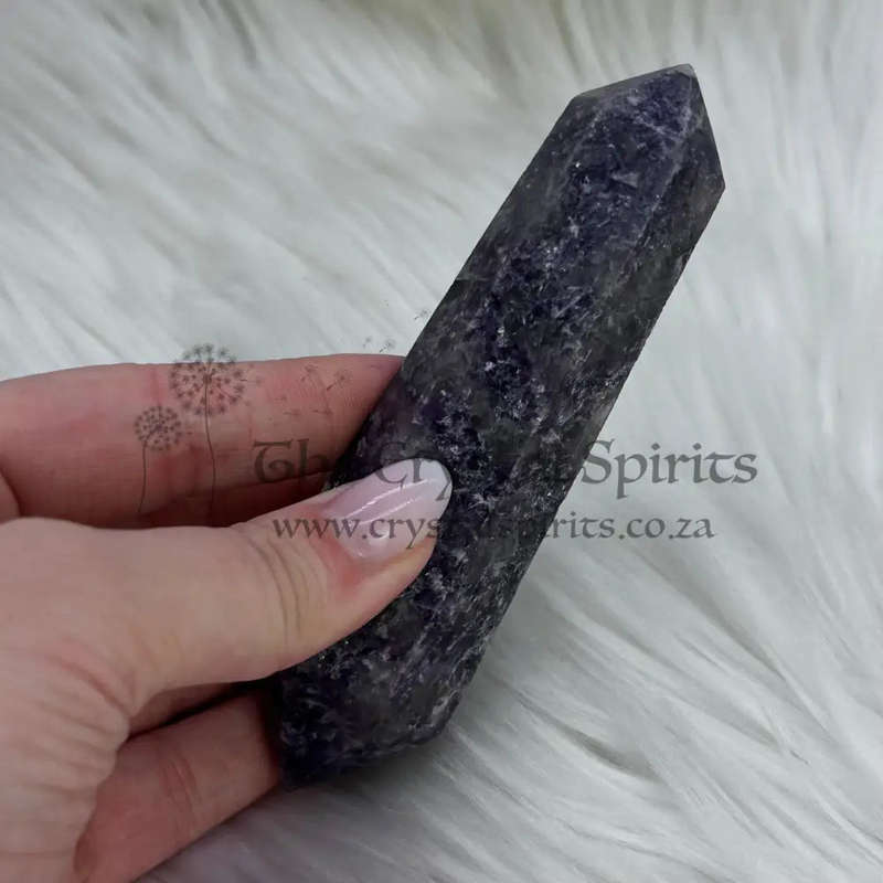 Double Terminated Lepidolite Wand