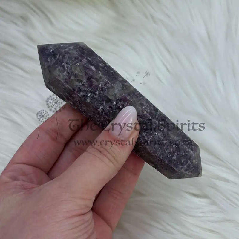 Double Terminated Lepidolite Wand