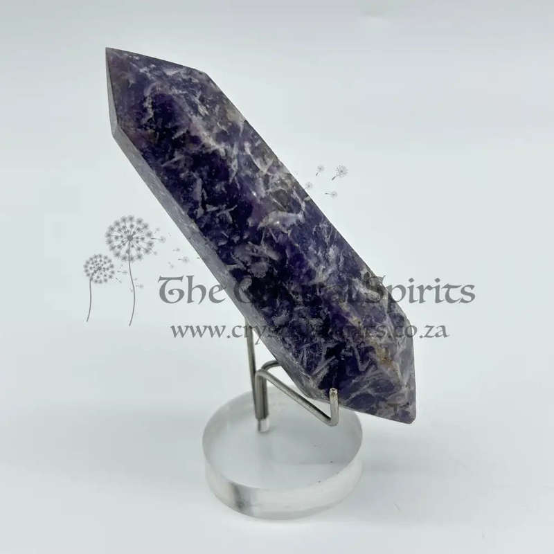 Double Terminated Lepidolite Wand