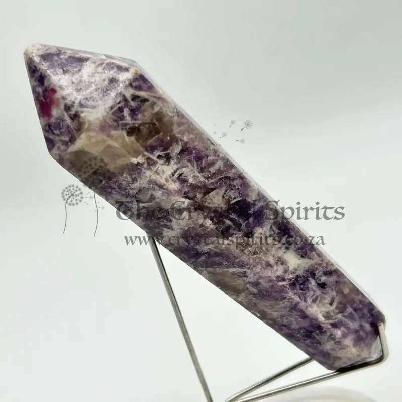 Double Terminated Lepidolite Wand for Better Business