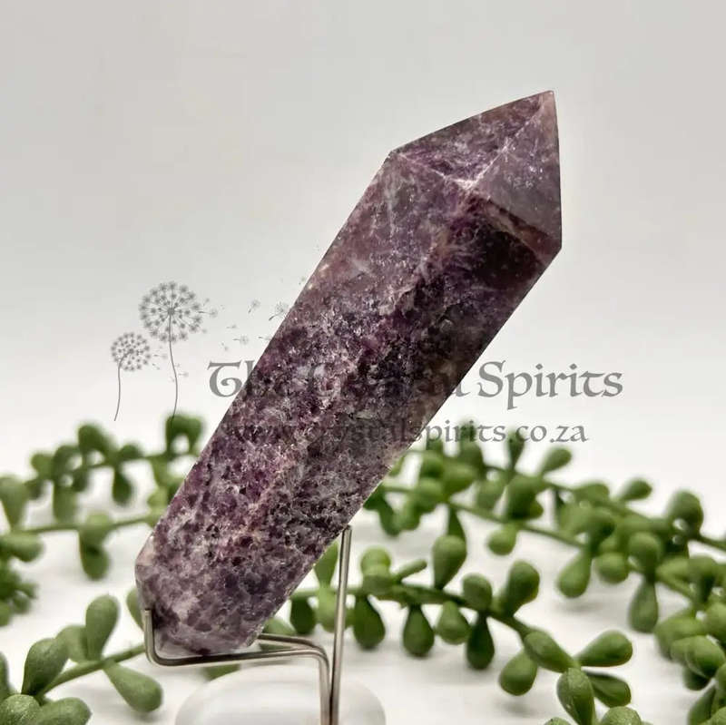 Double Terminated Lepidolite Wand for Better Business