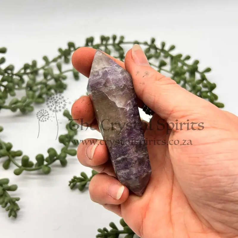 Double Terminated Lepidolite Wand for Better Business