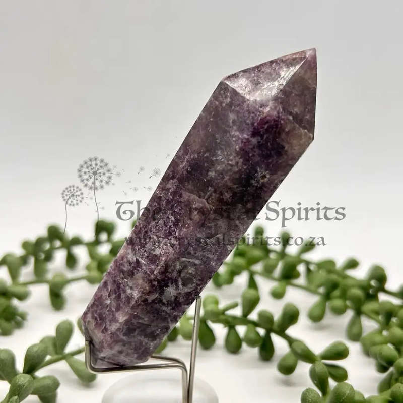 Double Terminated Lepidolite Wand for Better Business