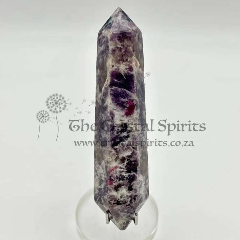 Double Terminated Lepidolite Wand for Better Business