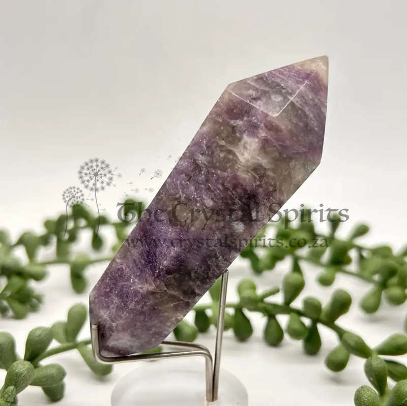 Double Terminated Lepidolite Wand for Better Business