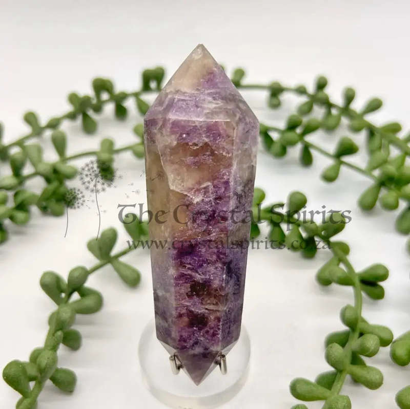 Double Terminated Lepidolite Wand for Better Business
