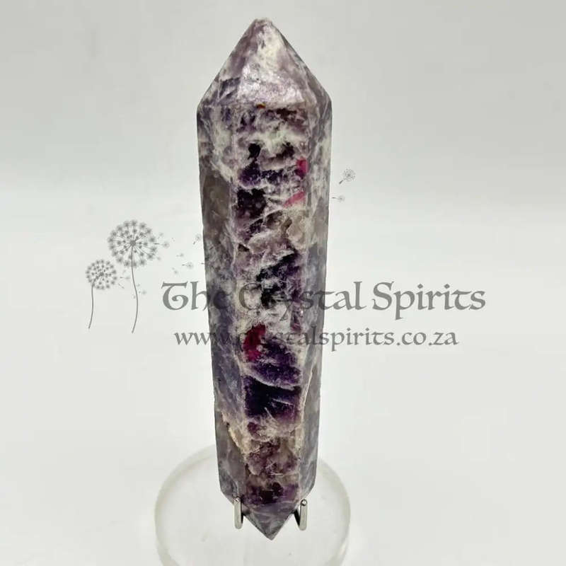Double Terminated Lepidolite Wand for Better Business