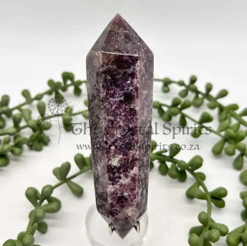 Double Terminated Lepidolite Wand for Better Business