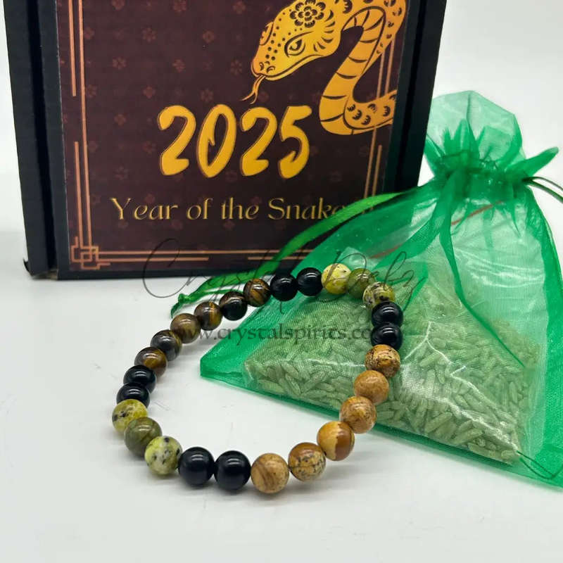 Dragon Zodiac- Year Of The Snake 2025 Gemstone Bracelet