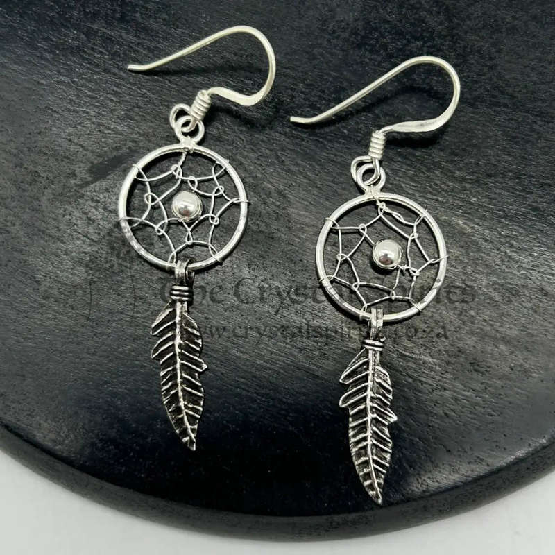 Dreamcatcher Sterling Silver Earrings