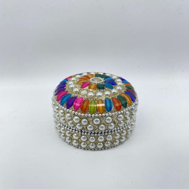 3 in 1 Cream Rainbow Trinket Box