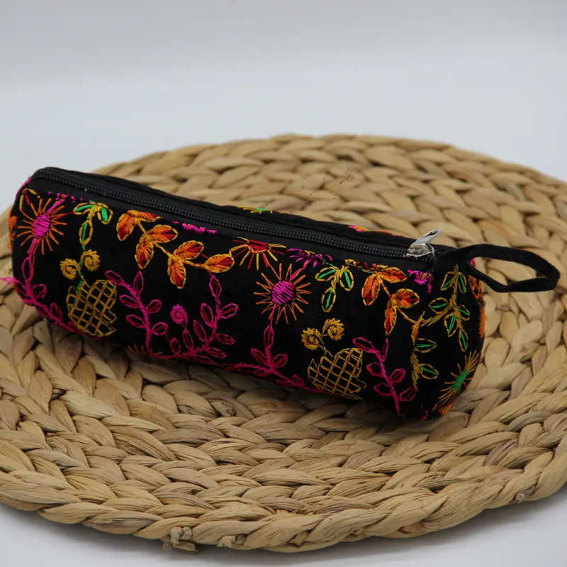 Embroidered Pencil Bag