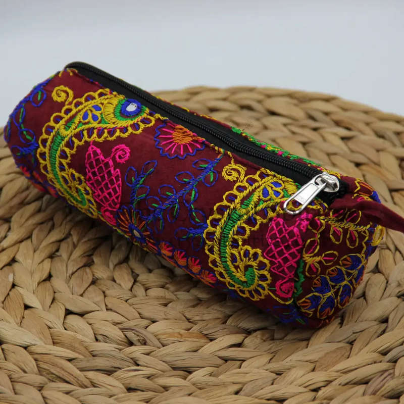 Embroidered Pencil Bag