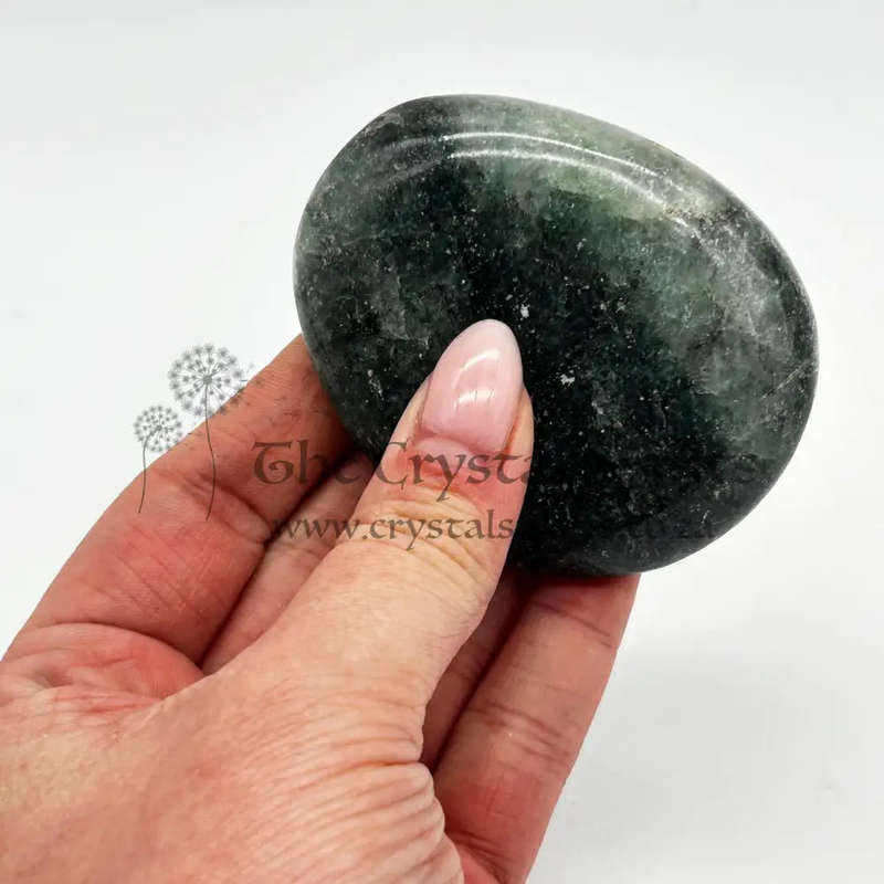 Emerald Fuchsite Crystal Palm Piece