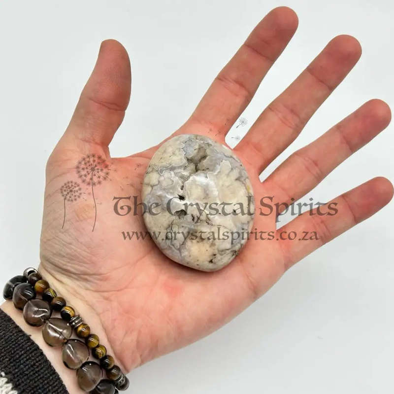 Flower Agate Oval