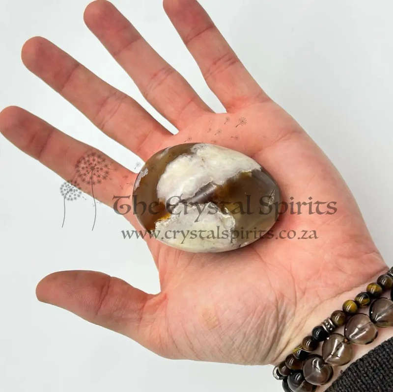 Flower Agate Oval