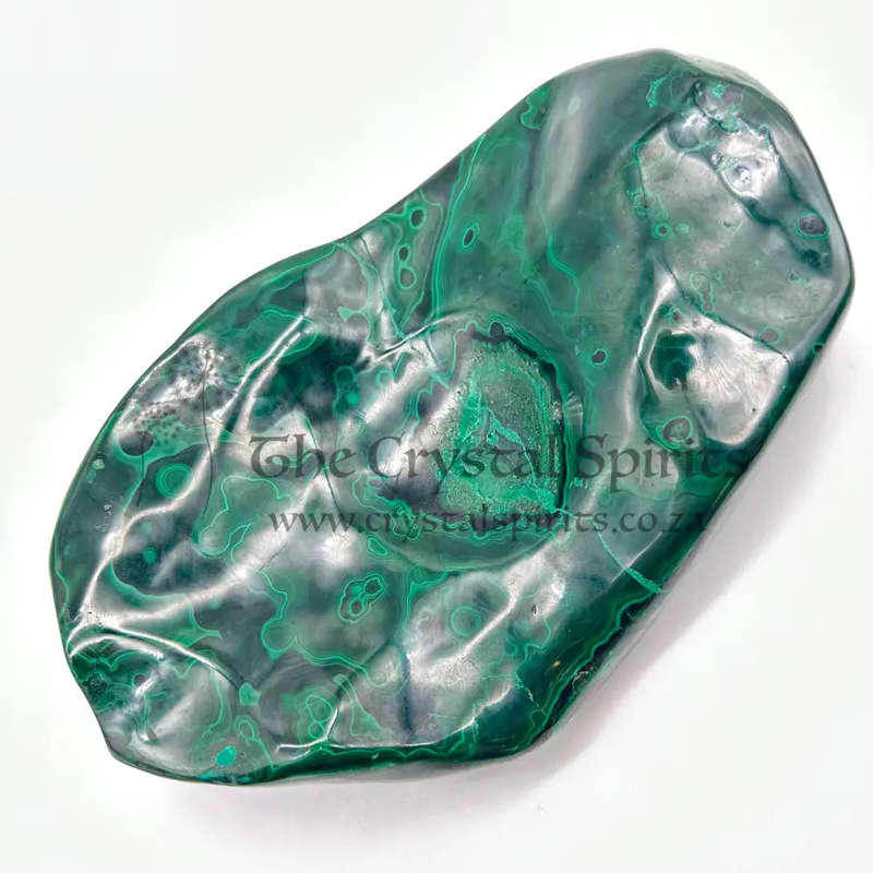 Freeform Malachite Crystal Slab