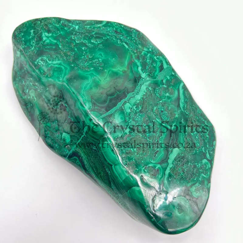 Freeform Malachite Crystal Slab