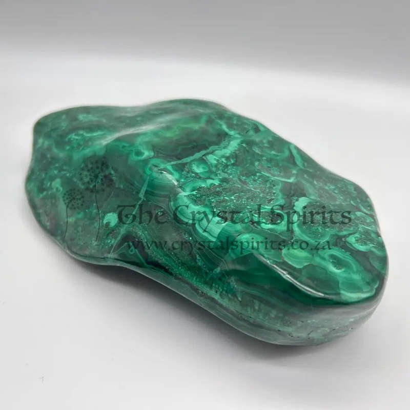 Freeform Malachite Crystal Slab