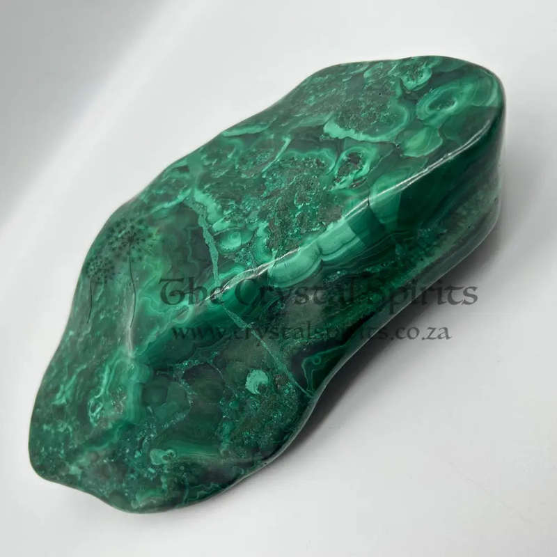 Freeform Malachite Crystal Slab