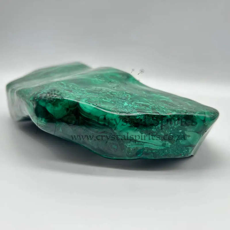 Freeform Malachite Crystal Slab