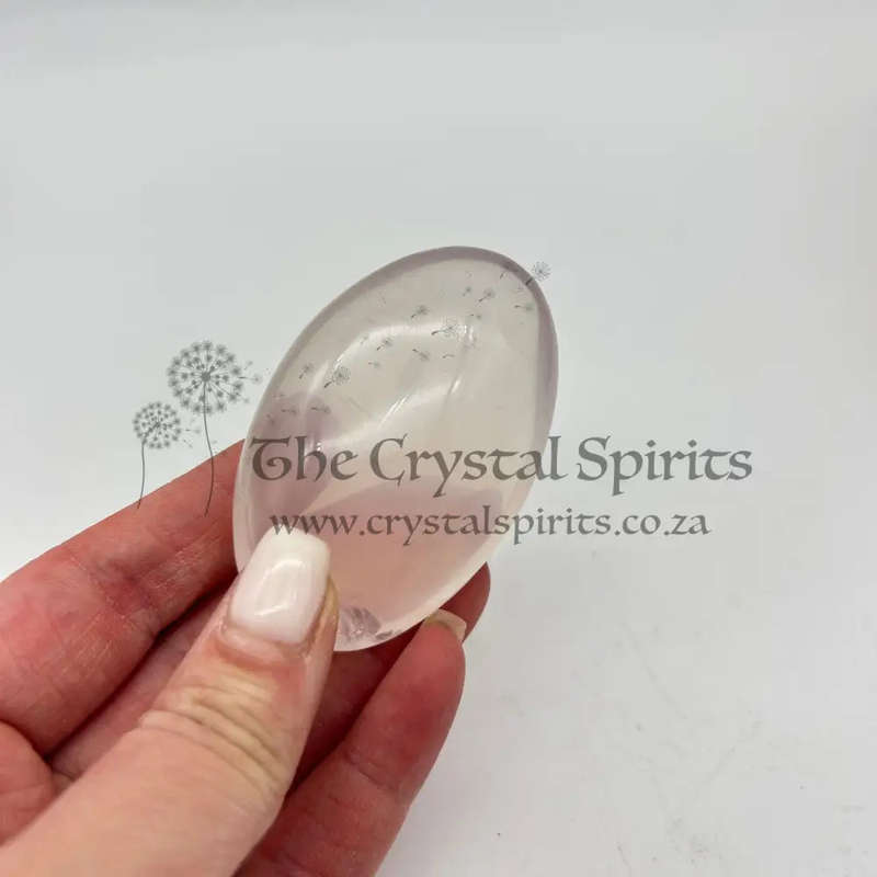 Girasol Rose Quartz Palm Piece