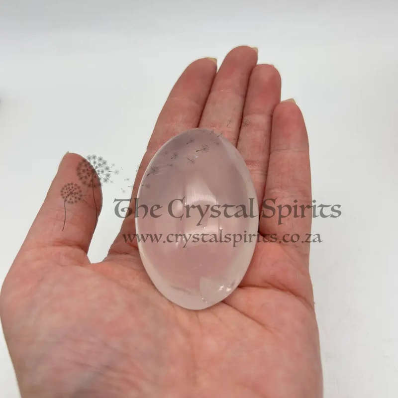Girasol Rose Quartz Palm Piece