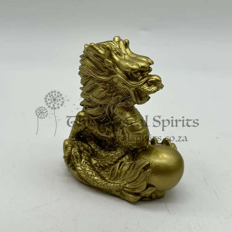 Gold Dragon With Pearl
