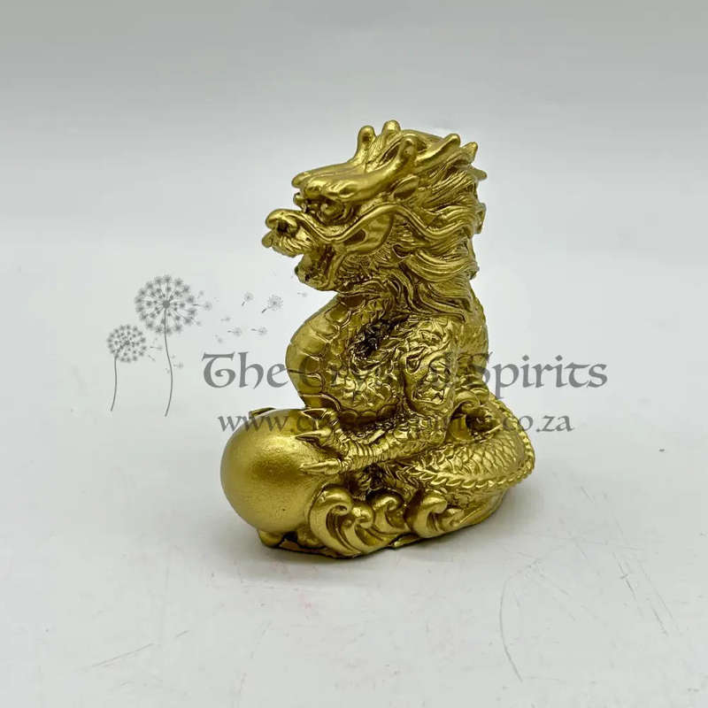Gold Dragon With Pearl