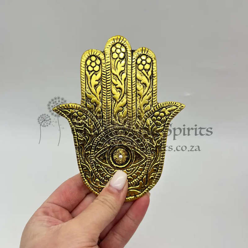 Gold Hand Of Hamsa Incense Holder