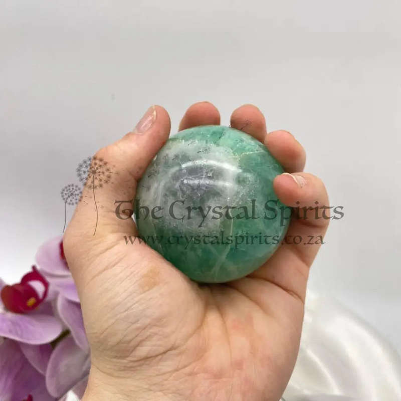 Green Fluorite Sphere
