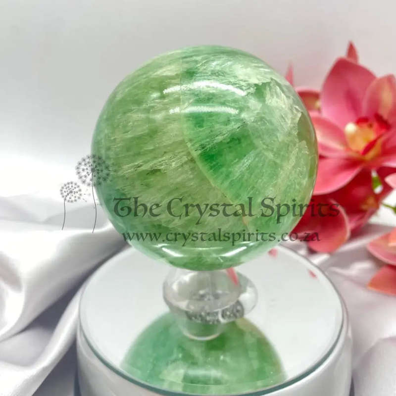 Green Fluorite Sphere
