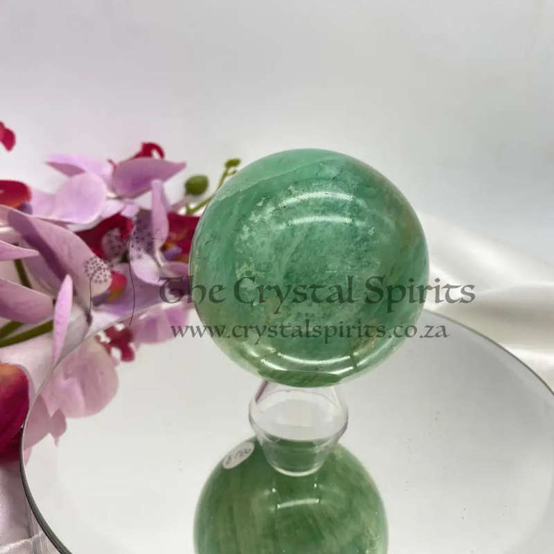Green Fluorite Sphere