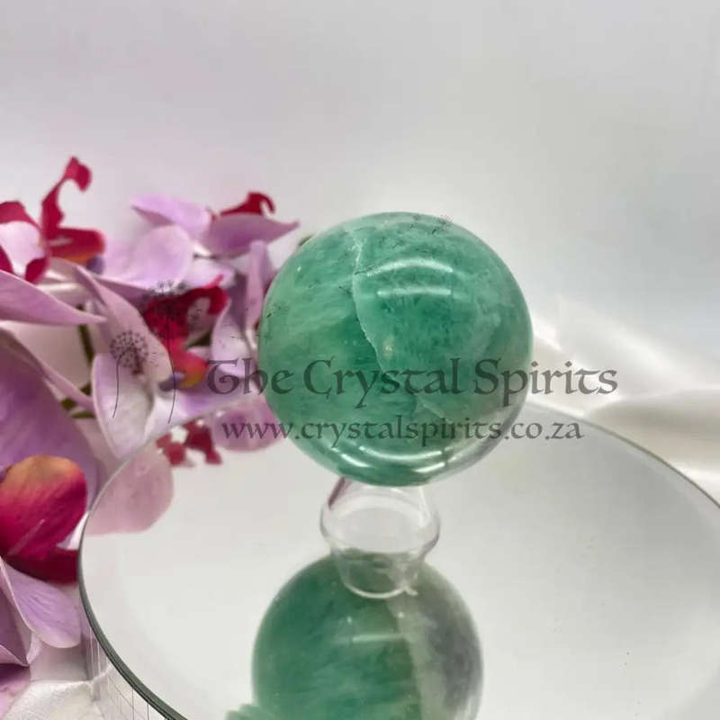 Green Fluorite Sphere