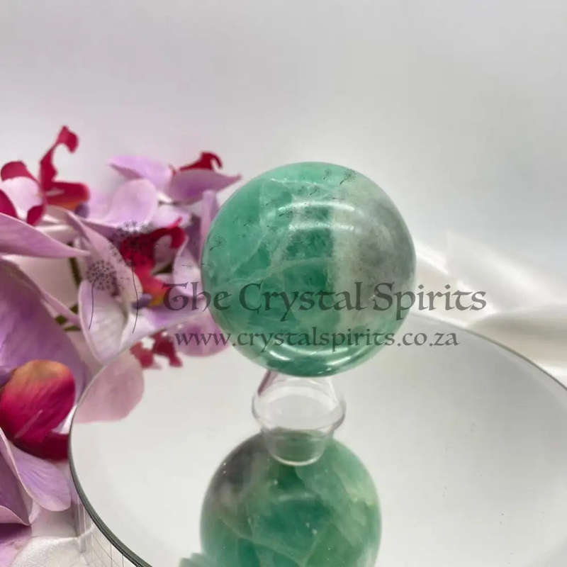 Green Fluorite Sphere