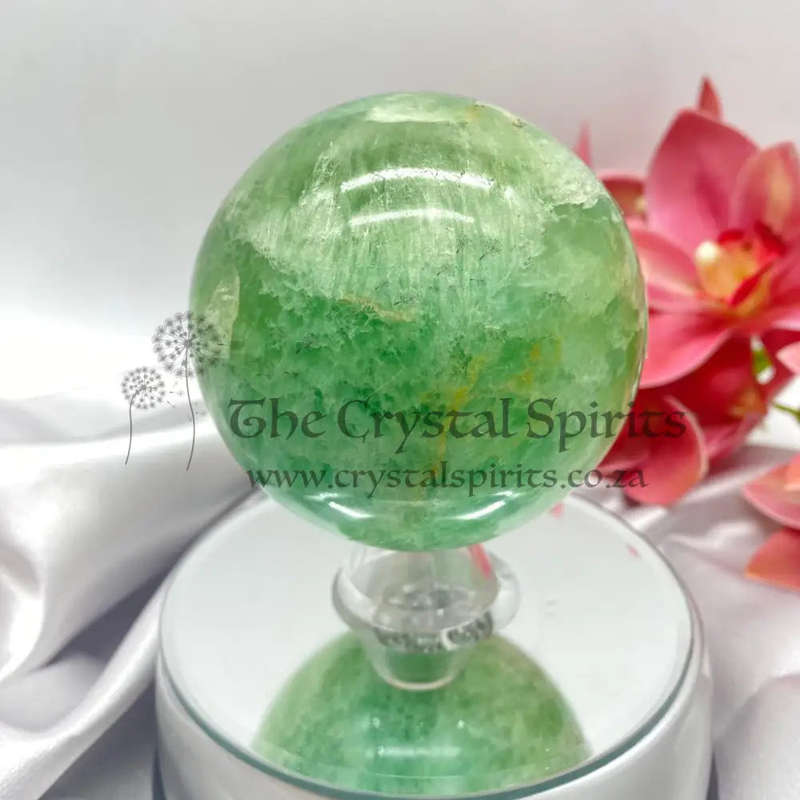 Green Fluorite Sphere
