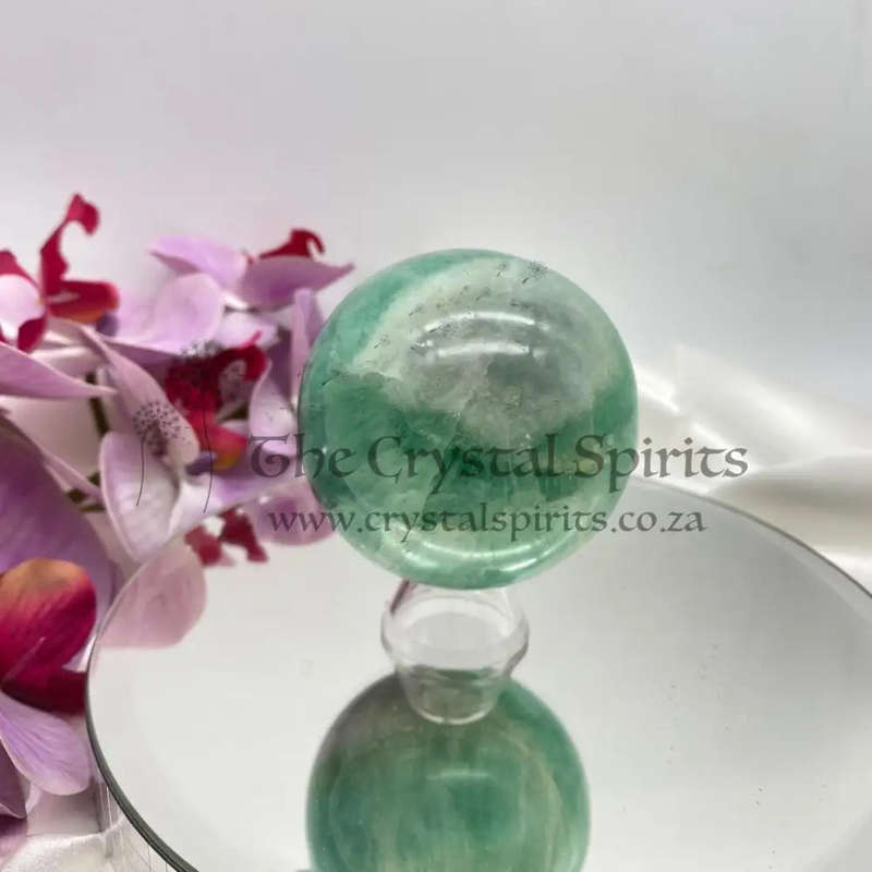 Green Fluorite Sphere