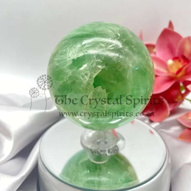 Green Fluorite Sphere