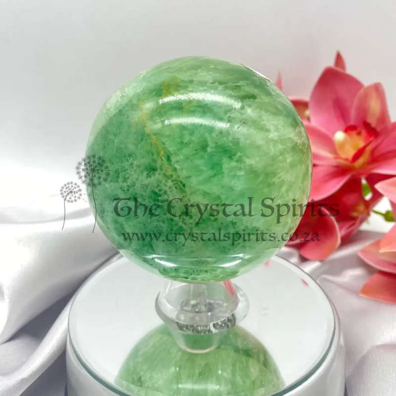 Green Fluorite Sphere