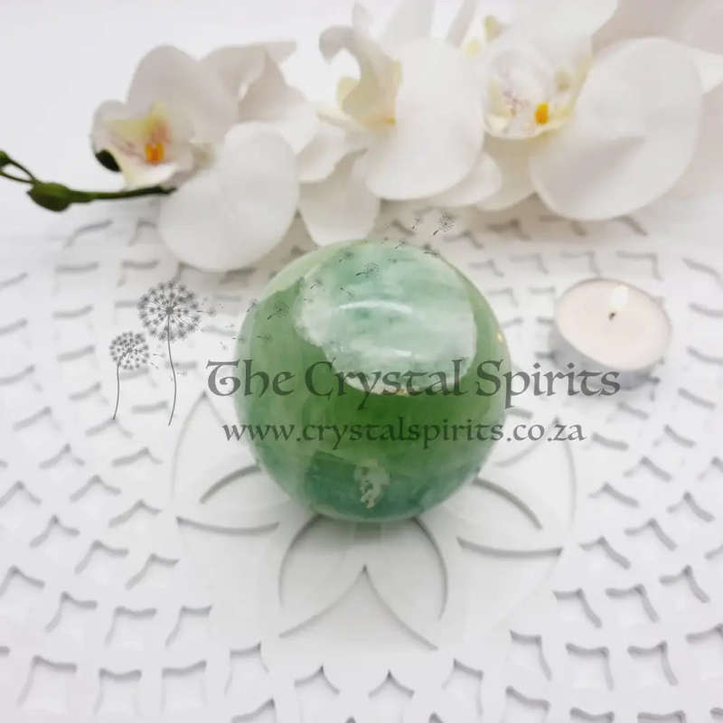 Green Fluorite Sphere