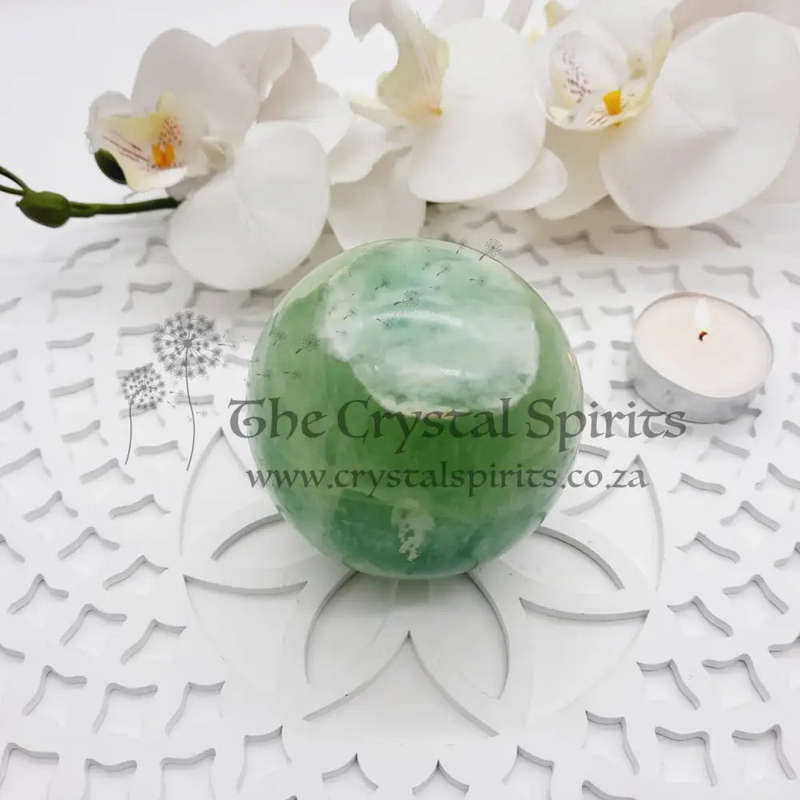 Green Fluorite Sphere