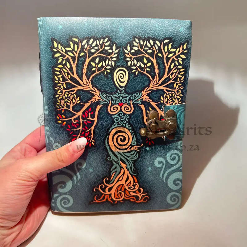 Green Lunar Whispers & Earthly Roots Journal (A5)