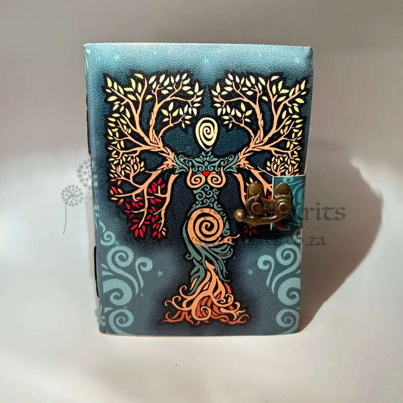 Green Lunar Whispers & Earthly Roots Journal (A5)