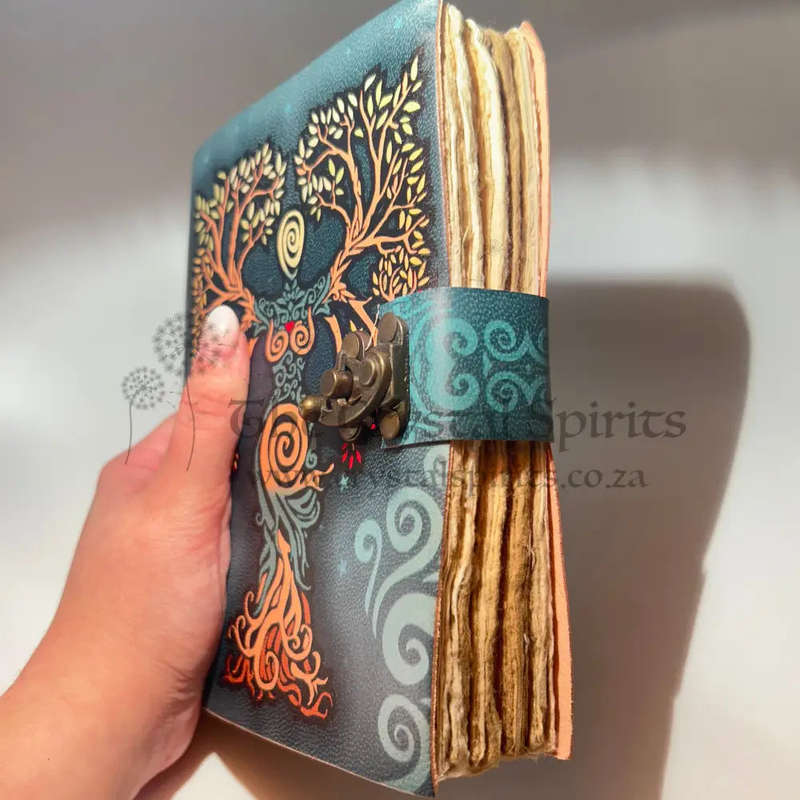 Green Lunar Whispers & Earthly Roots Journal (A5)