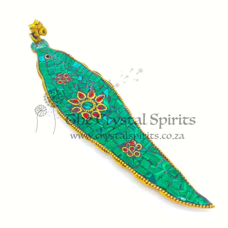 Green Mosaic OM Incense Holder