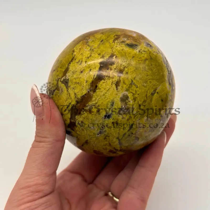 Green Opal Crystal Sphere