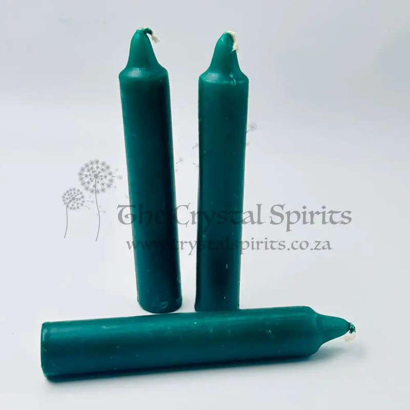 Green Solid Coloured Ritual Candles