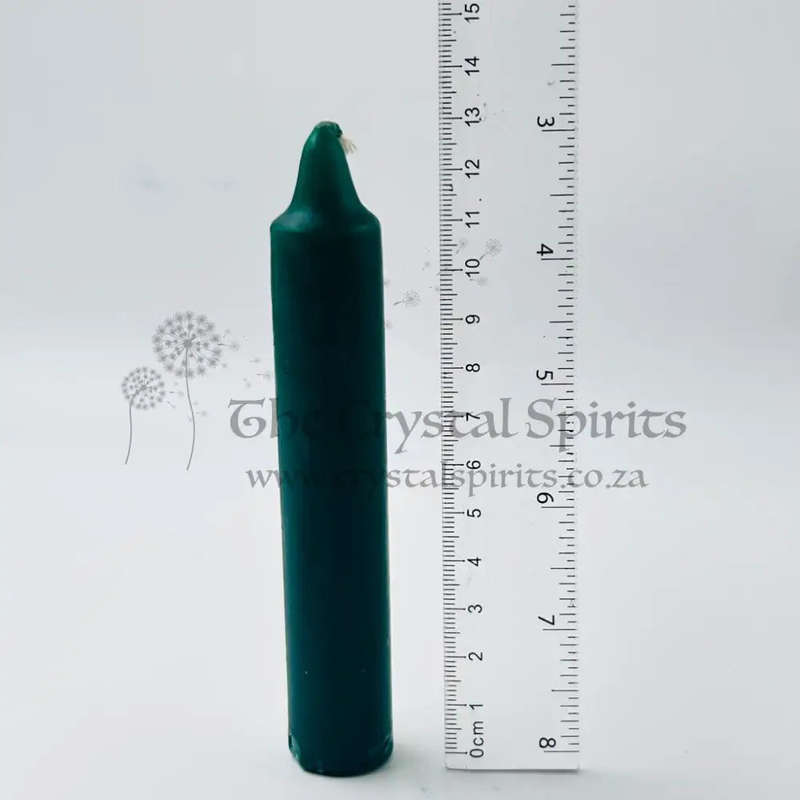 Green Solid Coloured Ritual Candles